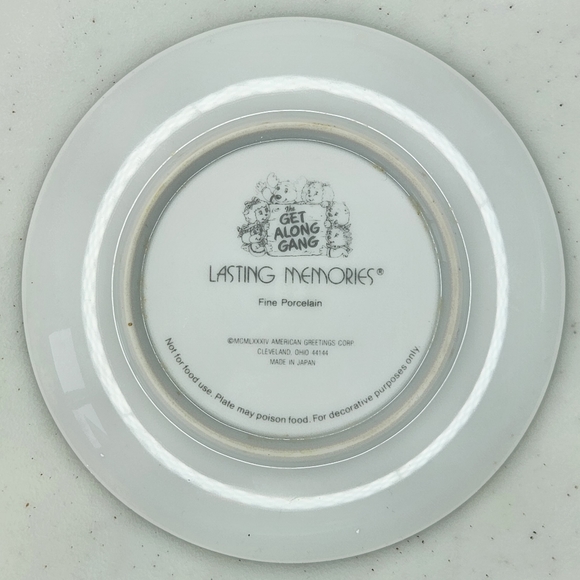 Vintage Get Along Gang "Best Friends Make The Best Fun!" Collectors Plate - Picture 3 of 3